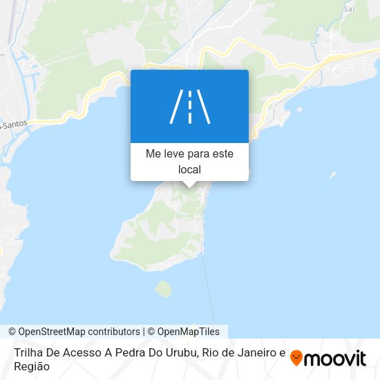 Trilha De Acesso A Pedra Do Urubu mapa
