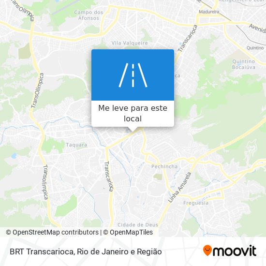 BRT Transcarioca mapa