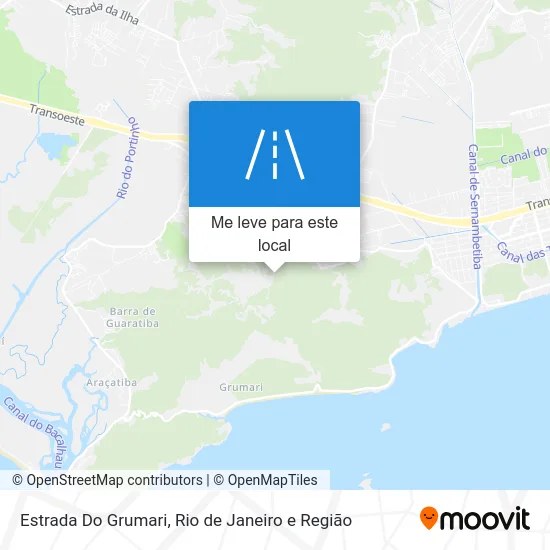 Estrada Do Grumari mapa