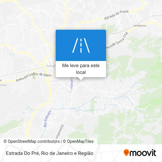 Estrada Do Pré mapa