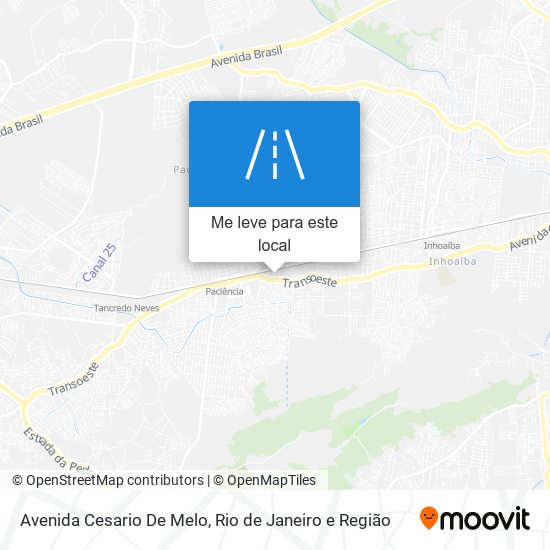 Avenida Cesario De Melo mapa