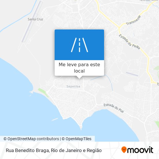 Rua Benedito Braga mapa