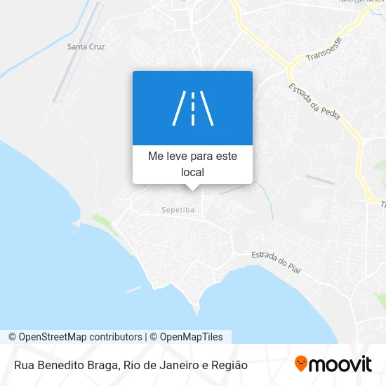 Rua Benedito Braga mapa