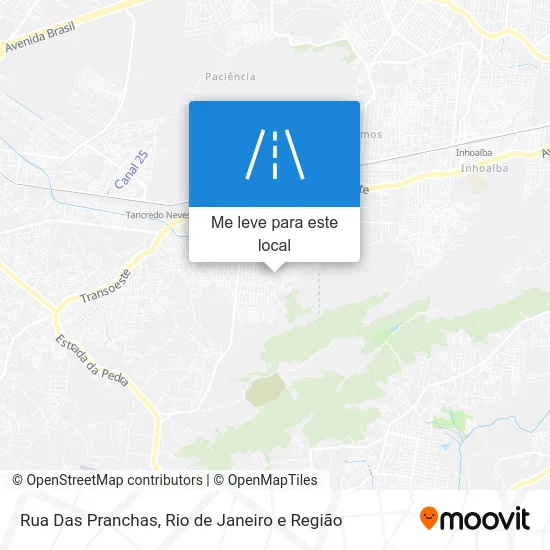 Rua Das Pranchas mapa