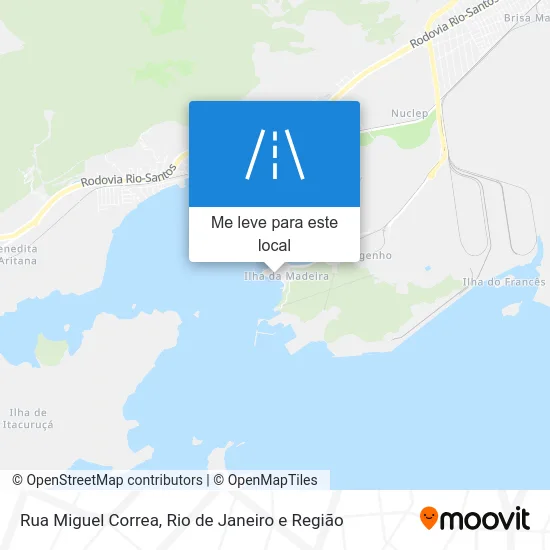 Rua Miguel Correa mapa