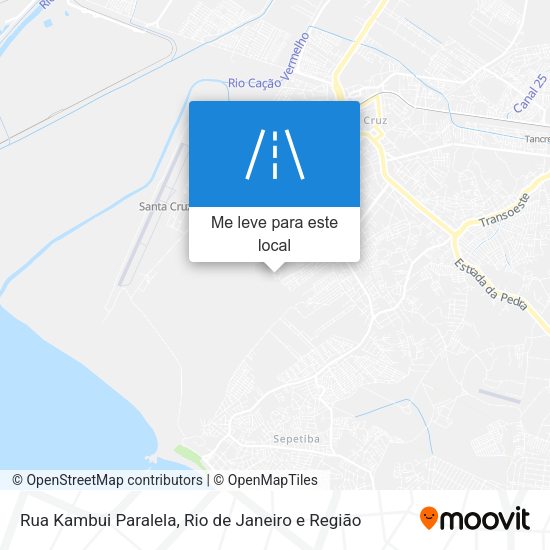 Rua Kambui Paralela mapa