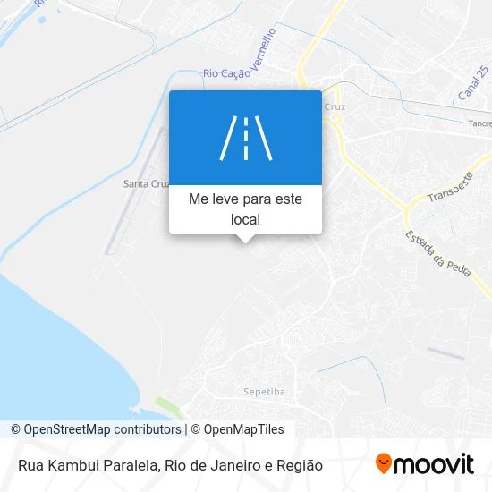 Rua Kambui Paralela mapa