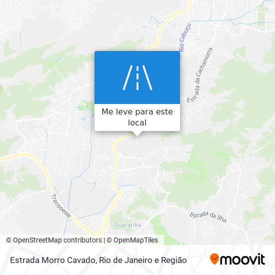 Estrada Morro Cavado mapa
