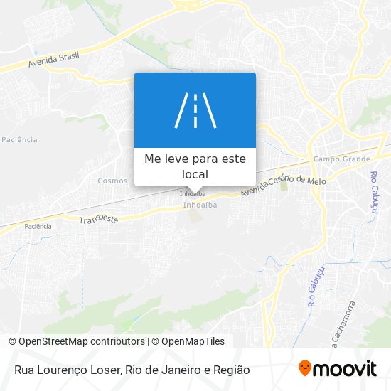 Rua Lourenço Loser mapa