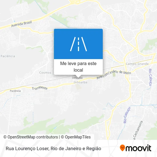 Rua Lourenço Loser mapa