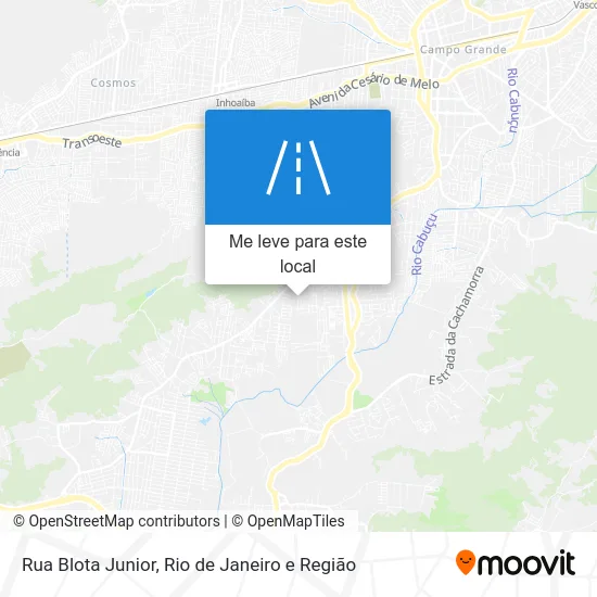 Rua Blota Junior mapa