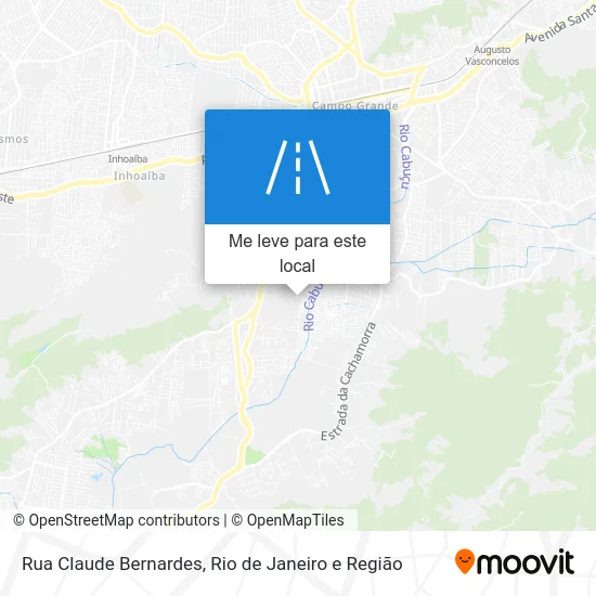 Rua Claude Bernardes mapa