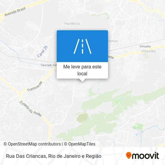 Rua Das Criancas mapa