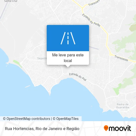 Rua Hortencias mapa