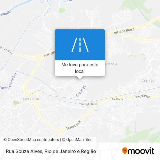 Rua Souza Alves mapa