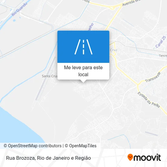 Rua Brozoza mapa