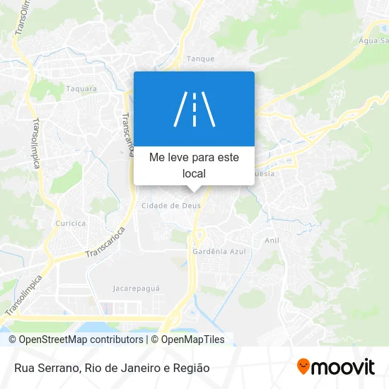 Rua Serrano mapa