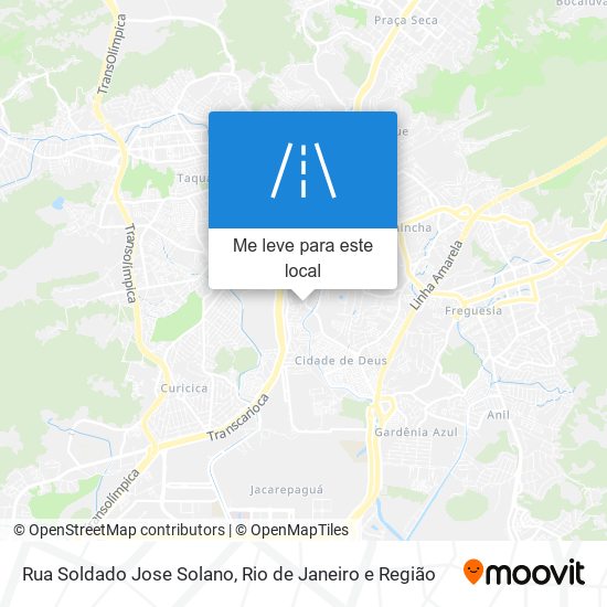 Rua Soldado Jose Solano mapa