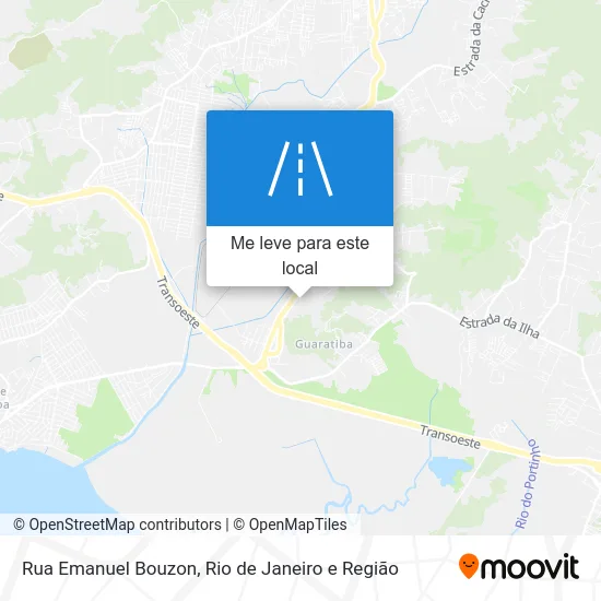 Rua Emanuel Bouzon mapa