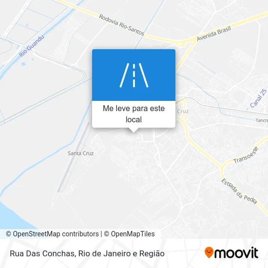 Rua Das Conchas mapa