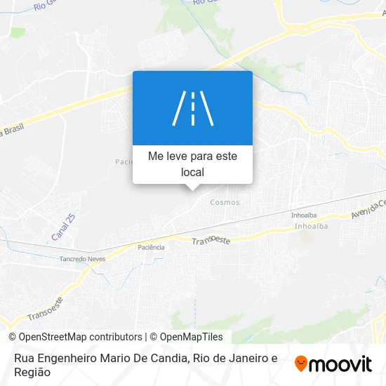 Rua Engenheiro Mario De Candia mapa