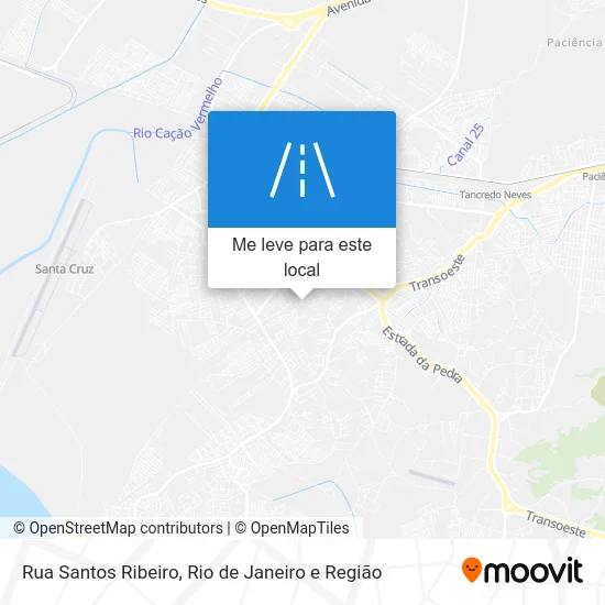 Rua Santos Ribeiro mapa