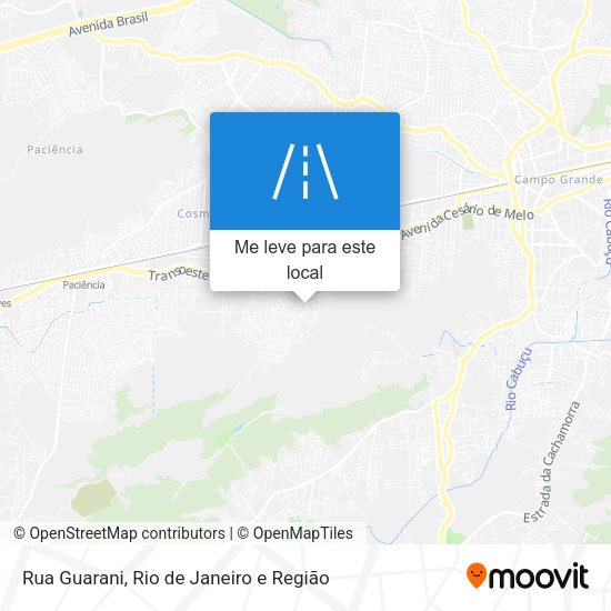 Rua Guarani mapa