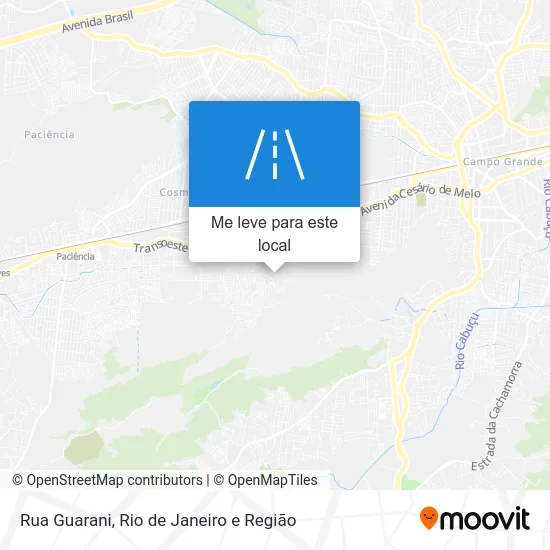 Rua Guarani mapa