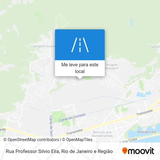 Rua Professor Silvio Elia mapa