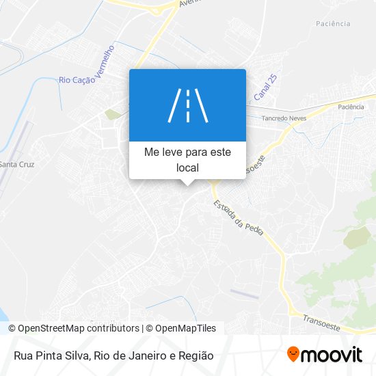 Rua Pinta Silva mapa