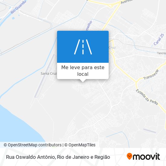 Rua Oswaldo Antônio mapa