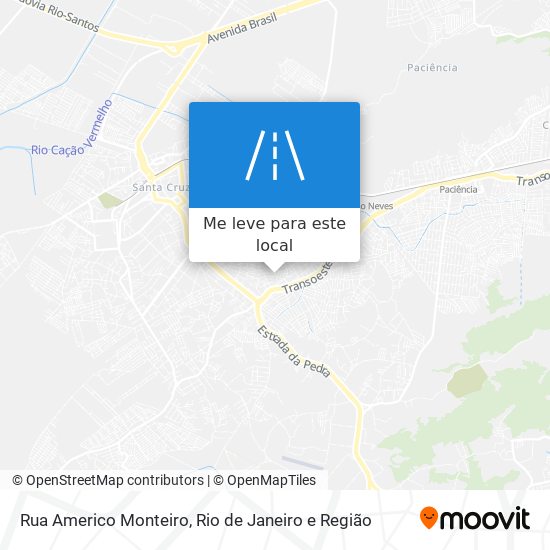 Rua Americo Monteiro mapa