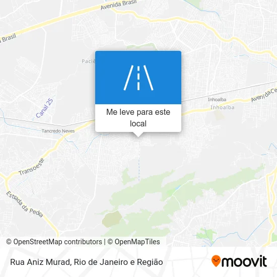 Rua Aniz Murad mapa