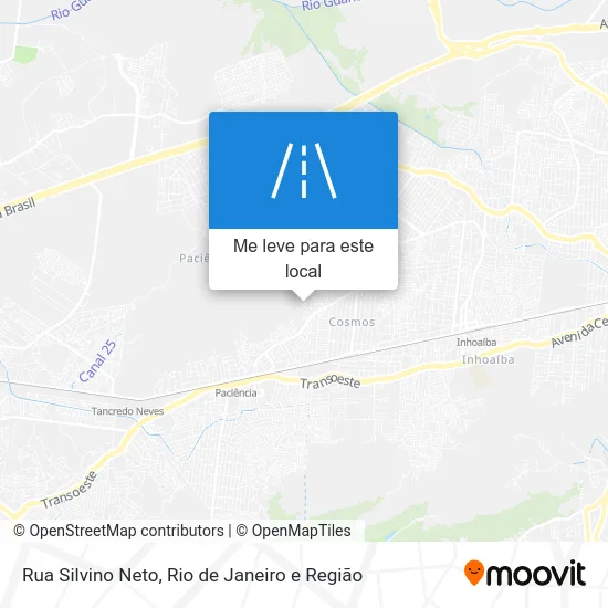 Rua Silvino Neto mapa