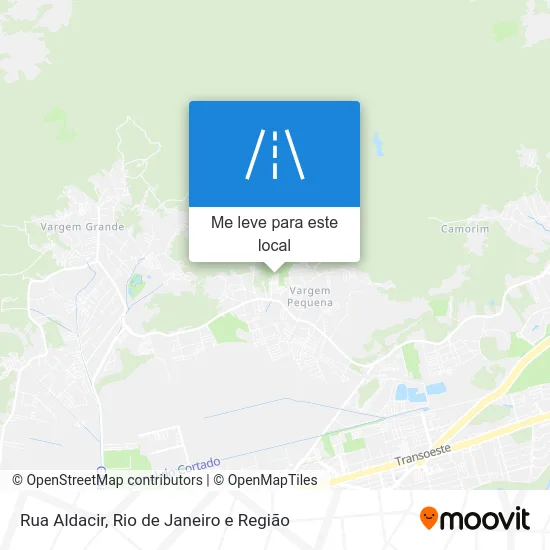 Rua Aldacir mapa