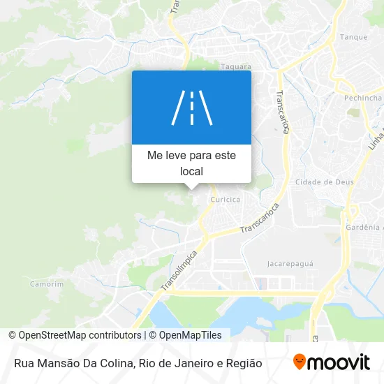 Rua Mansão Da Colina mapa