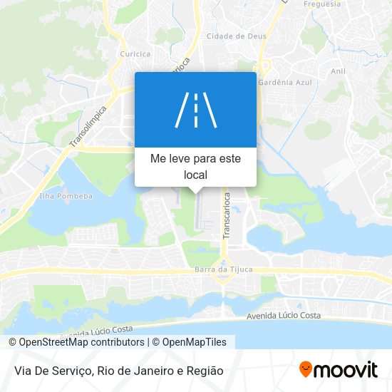Via De Serviço mapa