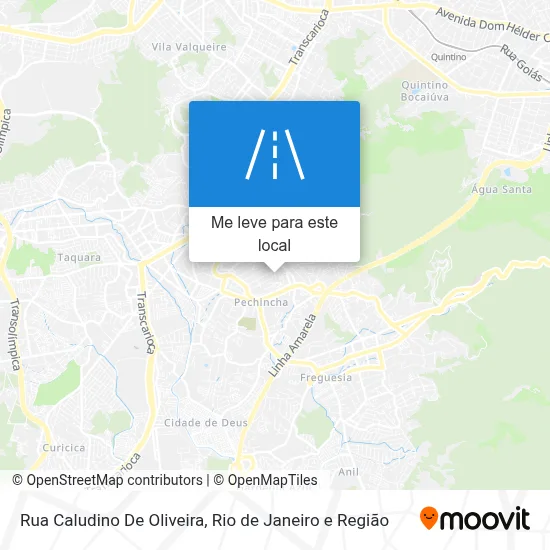 Rua Caludino De Oliveira mapa