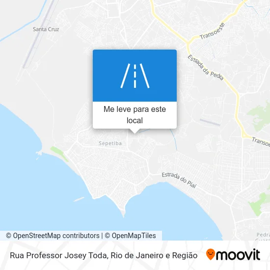 Rua Professor Josey Toda mapa