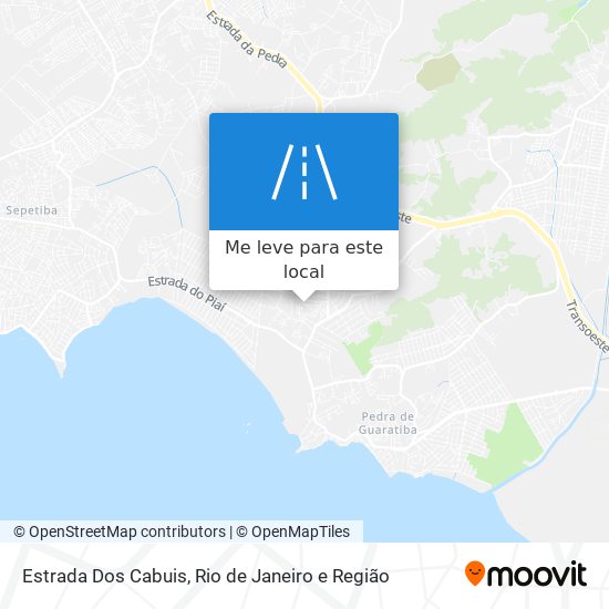 Estrada Dos Cabuis mapa