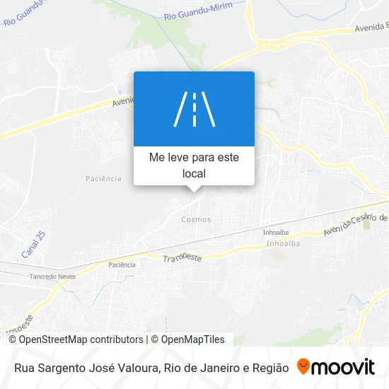 Rua Sargento José Valoura mapa
