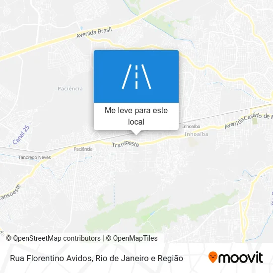 Rua Florentino Avidos mapa