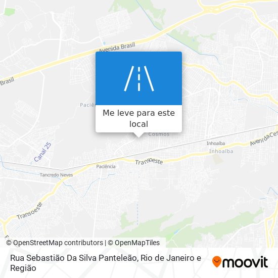 Rua Sebastião Da Silva Panteleão mapa