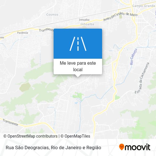 Rua São Deogracias mapa