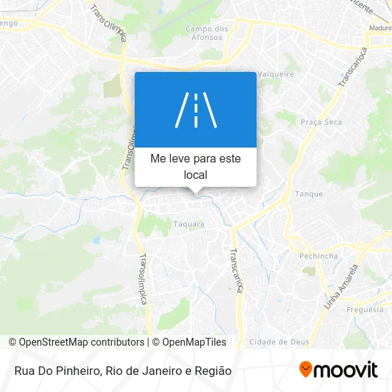 Rua Do Pinheiro mapa