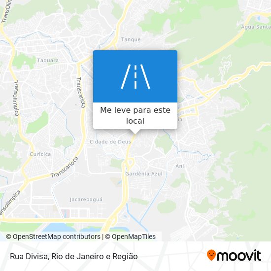 Rua Divisa mapa