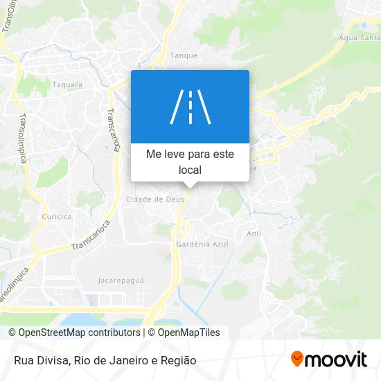 Rua Divisa mapa