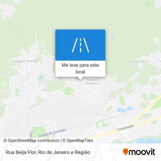 Rua Beija Flor mapa