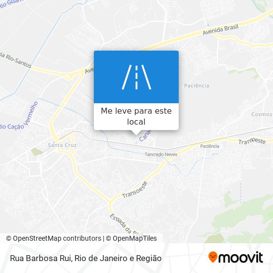 Rua Barbosa Rui mapa