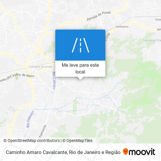 Caminho Amaro Cavalcante mapa